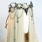 MOSTORY Witch Headpiece Elf Crown with Crow & Tassel for Women