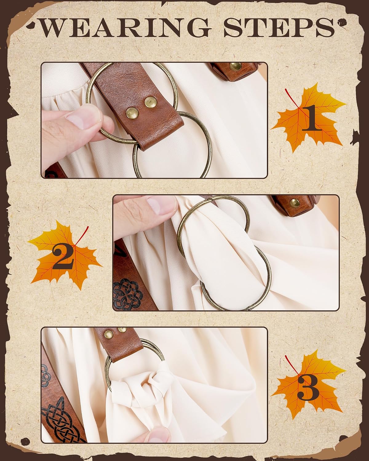 MOSTORY Medieval Renaissance Accessories for Women