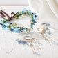 MOSTORY Blue Fairy Headpiece Set with Elf Crown & 2 Elf Ears