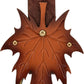 MOSTORY Leather Skirt Hikes with Maple Leaf Double Buckle Belt