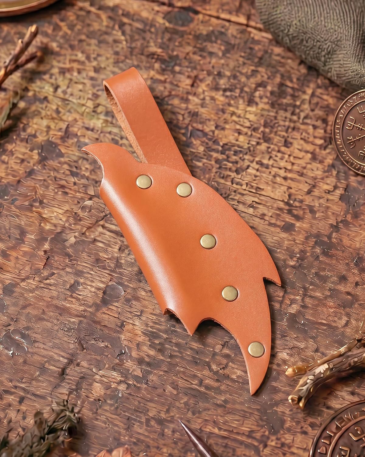 MOSTORY Brown Renaissance Wand Holster