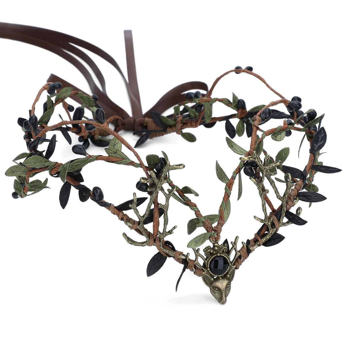 Dark Medieval Elf Crown | Woodland Elven Renaissance Circlet