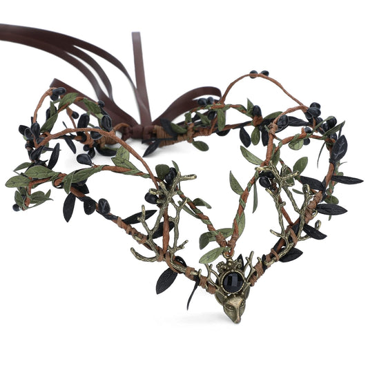 Dark Medieval Elf Crown | Woodland Elven Renaissance Circlet