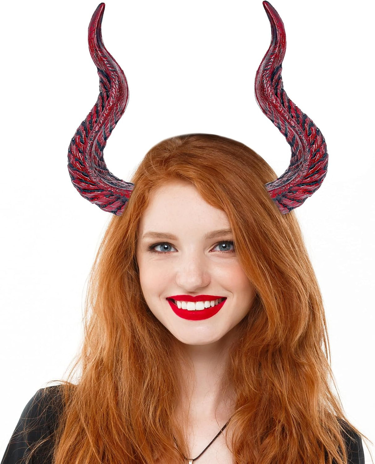 MOSTORY Dark Devil Horns Headband – Gothic Demon Horn Hairband