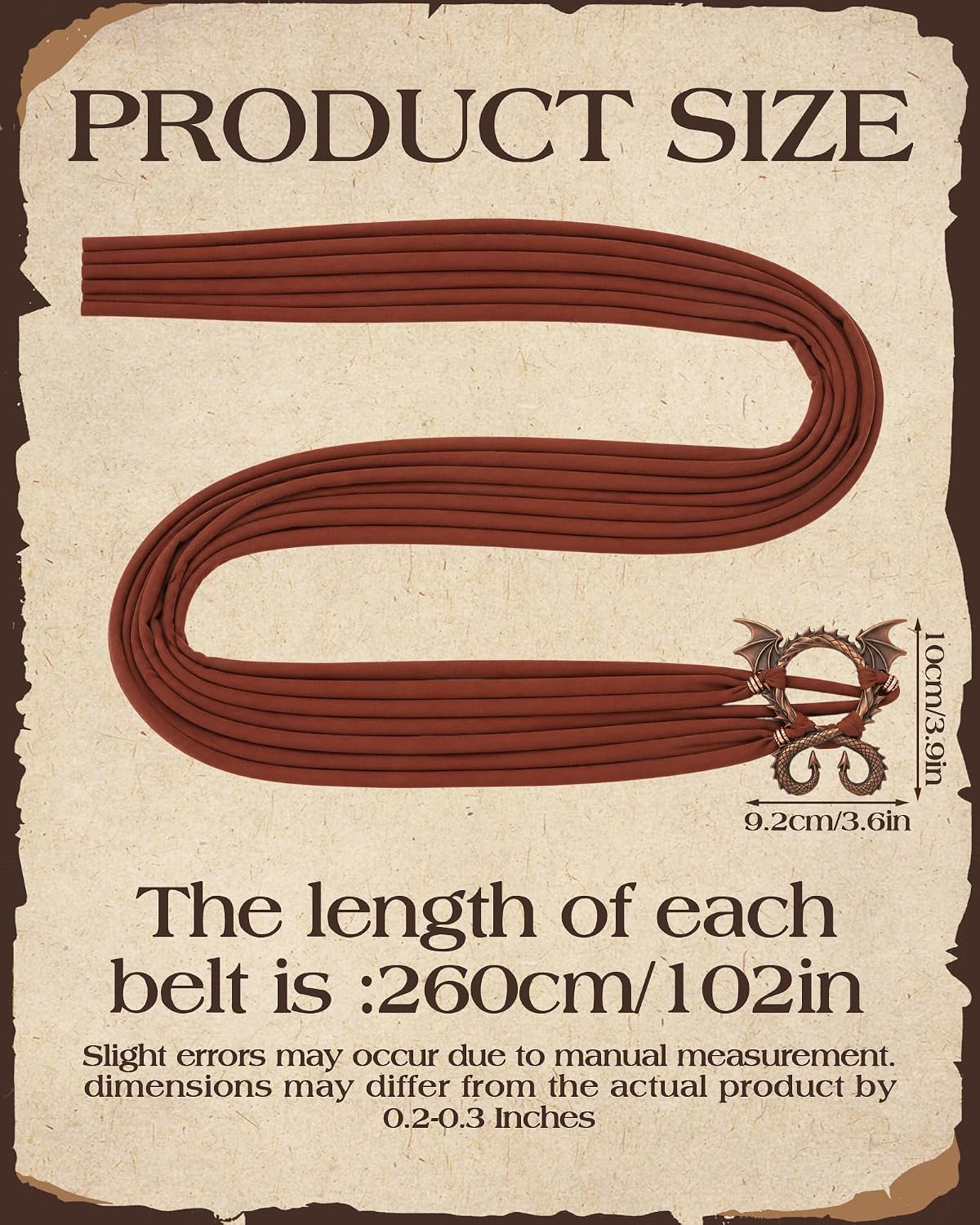MOSTORY Medieval Belt – Women's Renaissance Costume Accessory