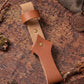 Brown Medieval Fan Holster – Viking Leather Belt Holster