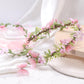 Green Fairy Flower Crown with Butterflies & Vines