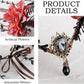 MOSTORY White Flower Fairy Crown Woodland Floral Headpiece with Vines