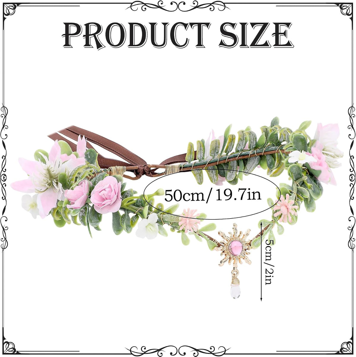 White Flower Elf Crown – Floral Fairy Headpiece for Renfaire