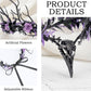 MOSTORY Gothic Flower Raven Crown, Goth Elf Circlet with Branch
