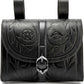 Black Renaissance Belt Pouch for Medieval Larp Cosplay