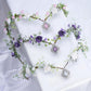 MOSTORY Fairy Purple Flower Crown – Elf Floral Headpiece