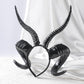 MOSTORY Detachable Black Sheep and Antelope Horn Headband