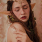 MOSTORY Handmade Gold Fairy Crown Elf Flower Headband