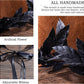 MOSTORY Black Greek Laurel Crown - Handmade Dark Leaf Headband