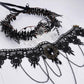 MOSTORY Gothic Renaissance Crown & Lace Choker Set