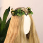 Woodland Leaf Fairy Crown - Floral Elf Crown Forest Headpiece Green Leaf