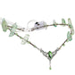 Green LED Crystal Crown - Light up Fairy Crown Raw Quartz Elven Headband