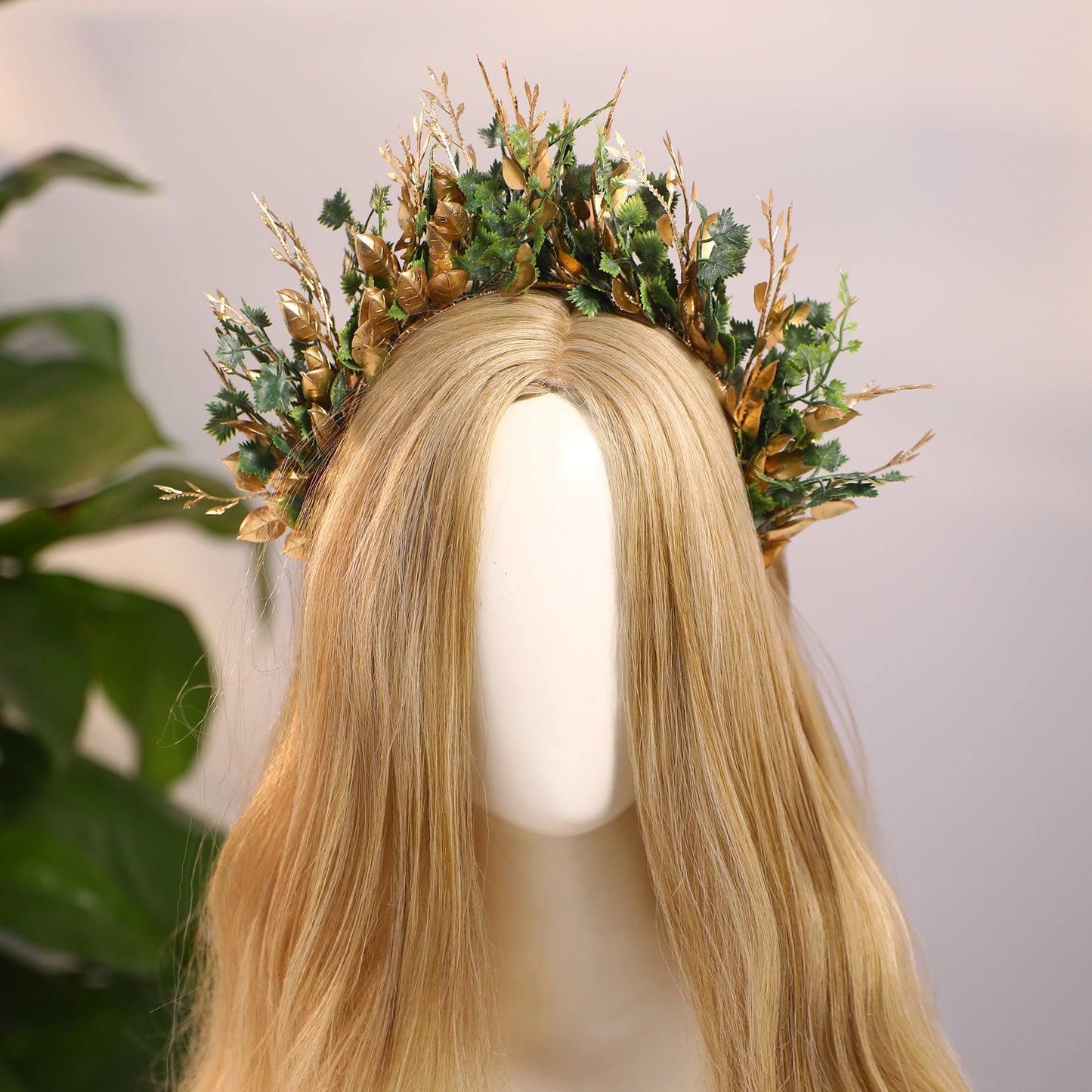 Woodland Halo Crown - Forest Headband Flower Hairband Goddess Floral Crown