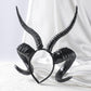 Black Antelope Horns Headband