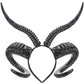 Black Antelope Horns Headband