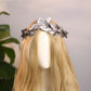 Silver Woodland Leaf Crown - Handmade Medieval Laurel Headband Greek Forest Headpiece