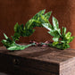 Green Leaf Laurel Crown - Handmade Wooland Greek Leaf Headpiece Forest Emperor Circlet