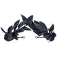 Black Greek Laurel Crown - Handmade Dark Leaf Circlet Forest Emperor Wreath Woodland Headpiece