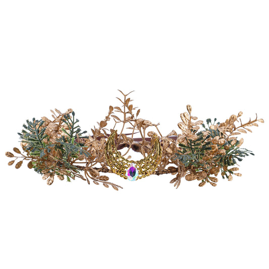 Handmade Elf Flower Crown - Woodland Fairy Headpiece Forest Elven Headband