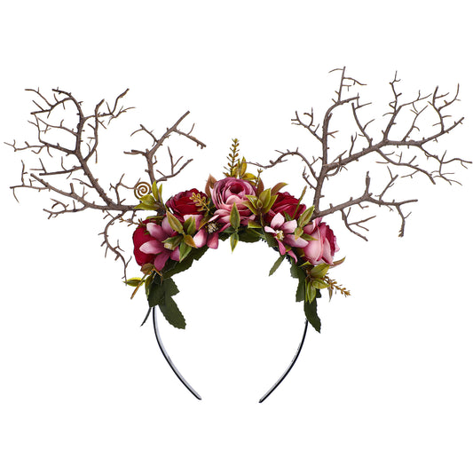 Branch Headband: Deer Antler Flower Crown