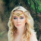 Gold Celtic Crown: Medieval Moon Tiara