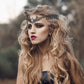 Black Crystal Circlet: Medieval Fairy Moon Headpiece