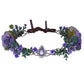 Purple Fairy Flower Crown: Boho Braided Floral Headpiece