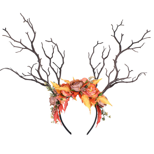 Fall Branch Headband: Woodland Antler Flower Crown