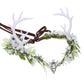 Light up Antler Crown - Handmade Woodland Elf Crown Forest Flower Headpiece