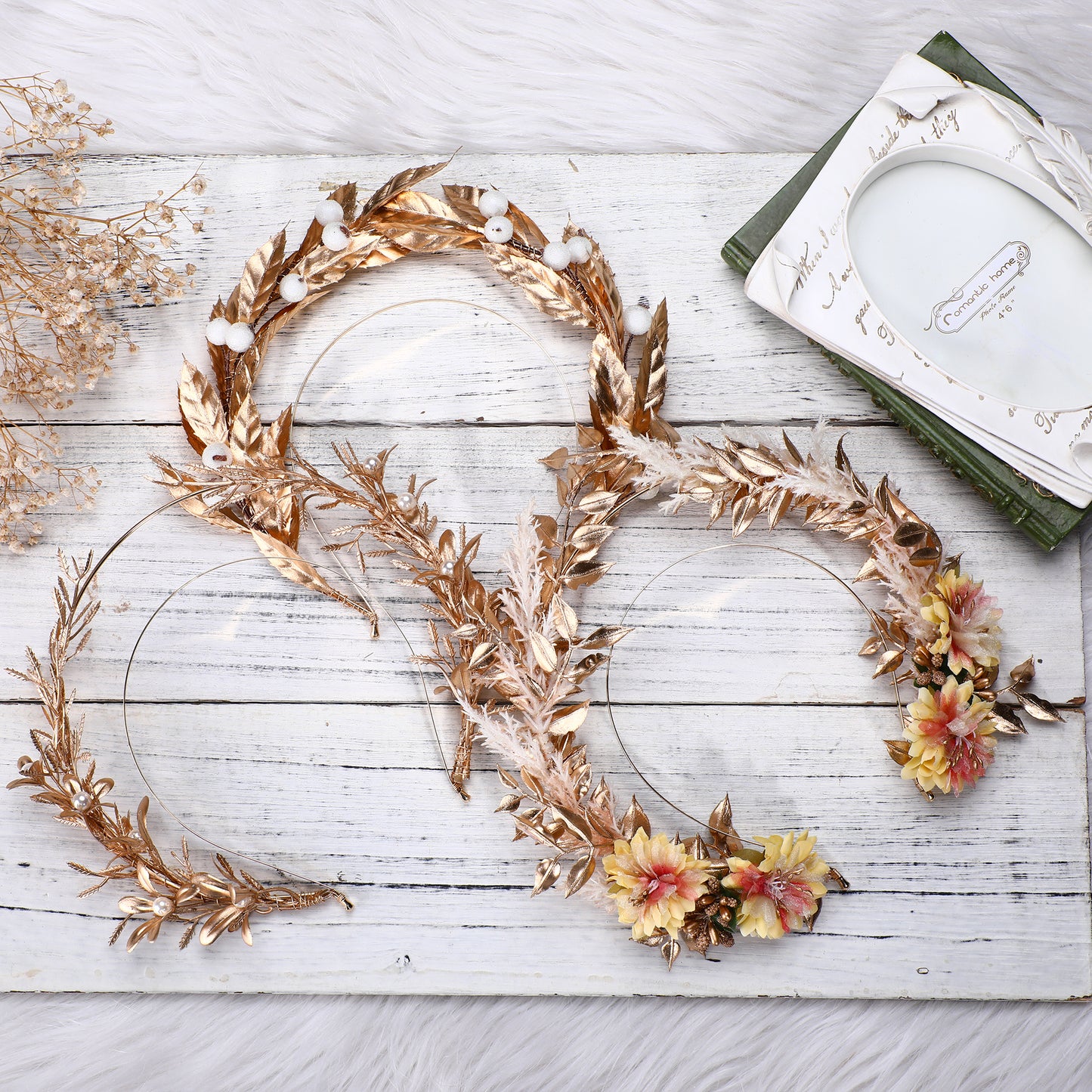 Handmade Greek Wedding Halo Crown