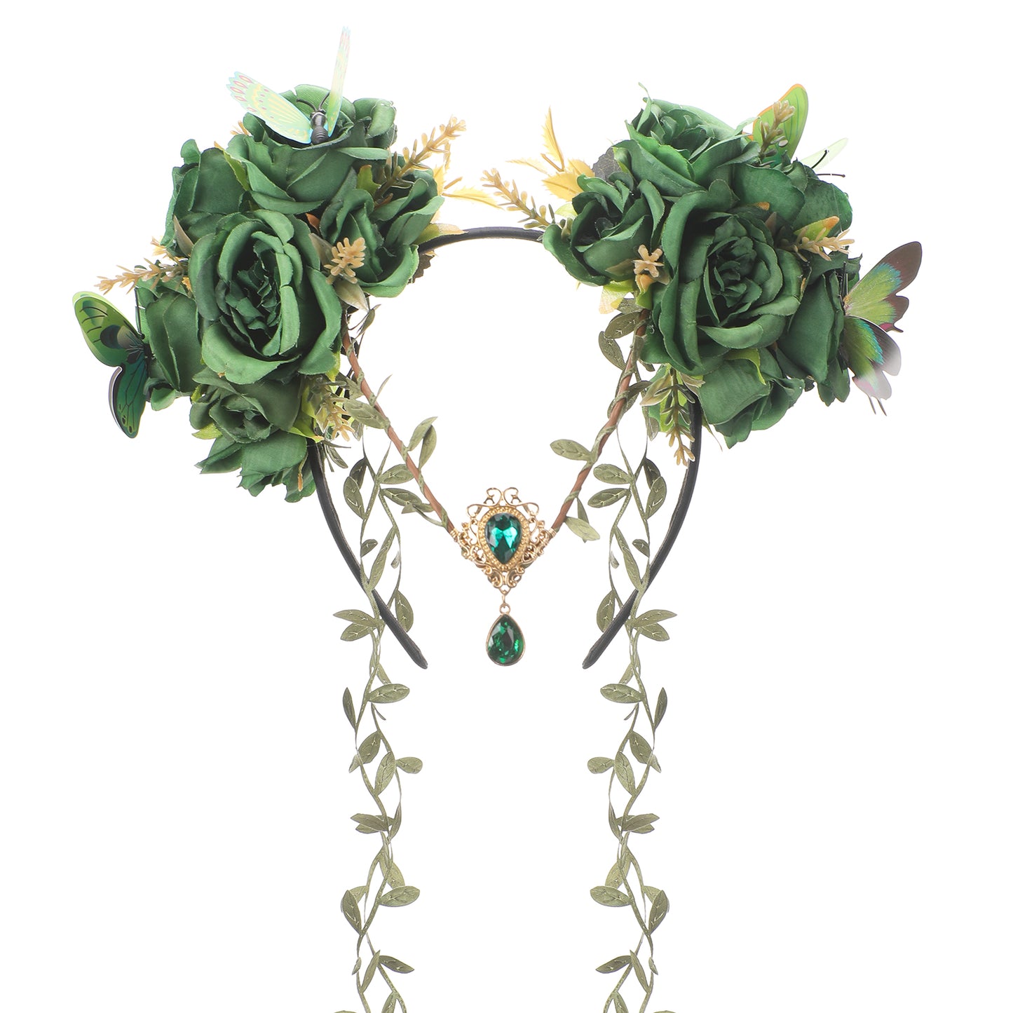 Green Fairy Flower Headpiece