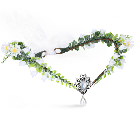 Woodland Floral Elf Headpiece