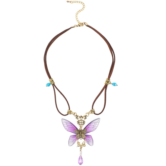 MOSTORY Butterfly Vintage Necklace Fairycore Aesthetic