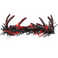 Black Flower Antler Crown - Dark Floral Horns Headpiece