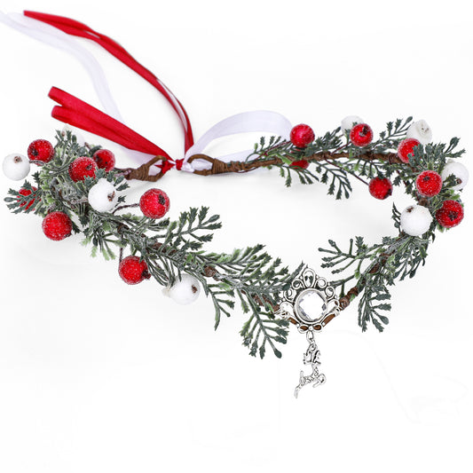 Christmas Ivy Headband: Spruce Twig Crown