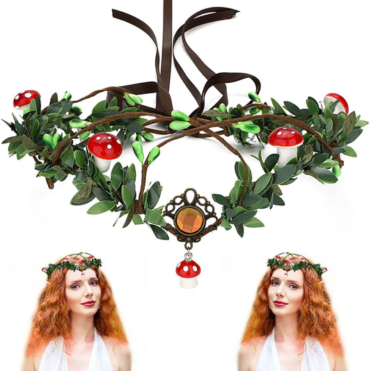 Flower Mushroom Headpiece: Woodland Fairy Crown